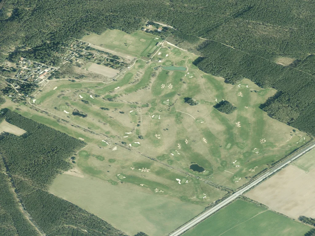 Letecký pohled na Golfclub Prenden