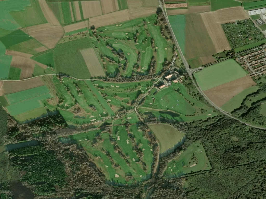 Letecký pohled na Golfclub Schönbuch