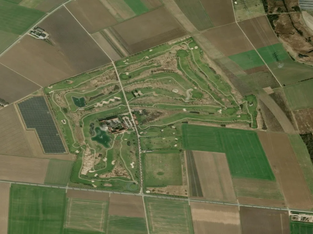 Letecký pohled na Kiawah Golfpark Riedstadt