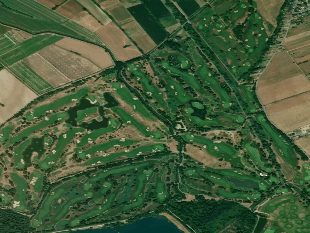 Letecký pohled na Golf-Club St. Leon-Rot