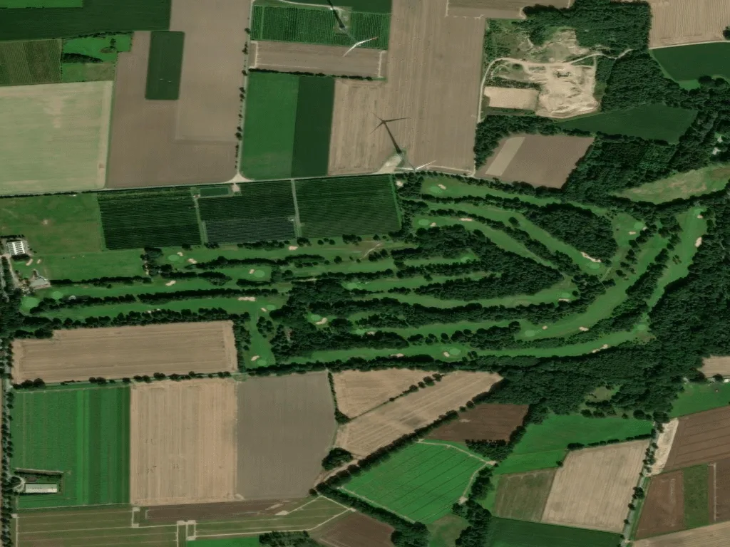 Letecký pohled na Golf-Club Buxtehude