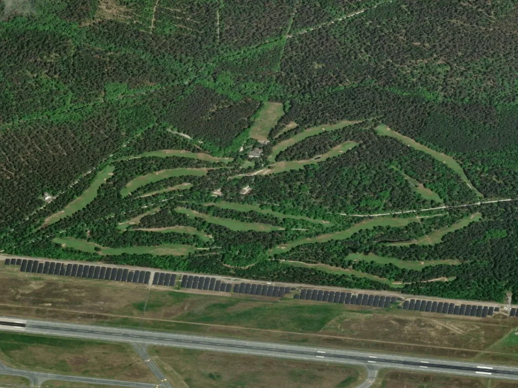 Letecký pohled na Golf-Club am Reichswald