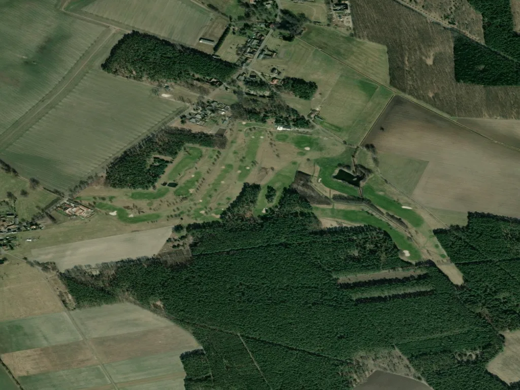 Letecký pohled na Lausitzer Golfclub