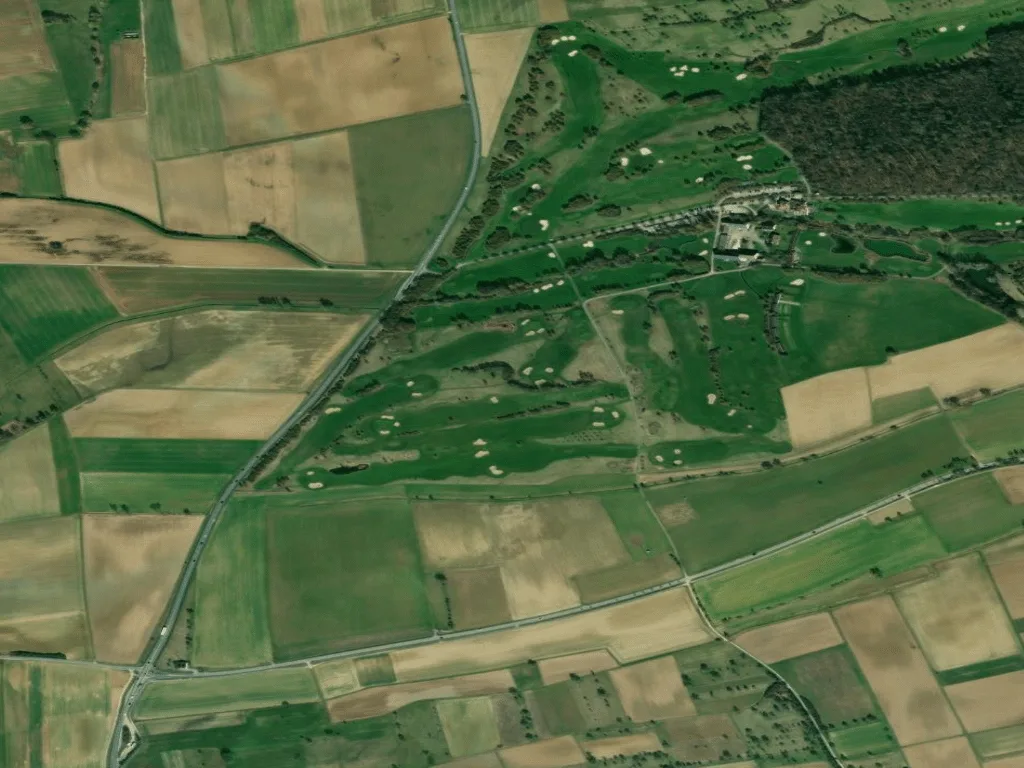 Letecký pohled na golfyouup 9-Loch-Anlage