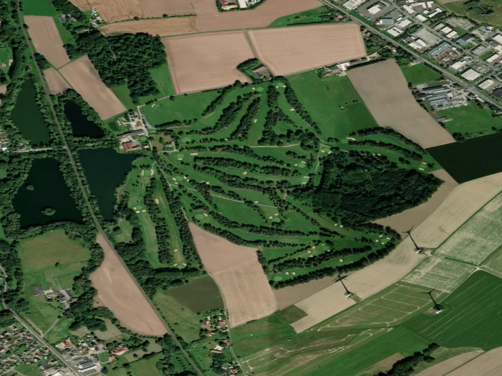 Letecký pohled na Golf Gut Ottenhausen