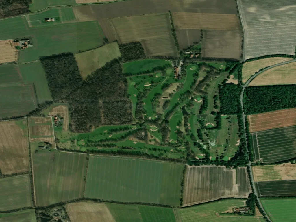 Letecký pohled na Golfclub Nordkirchen