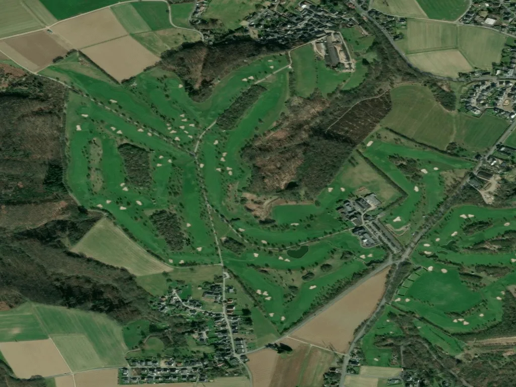 Letecký pohled na Golfanlage Gut Heckenhof