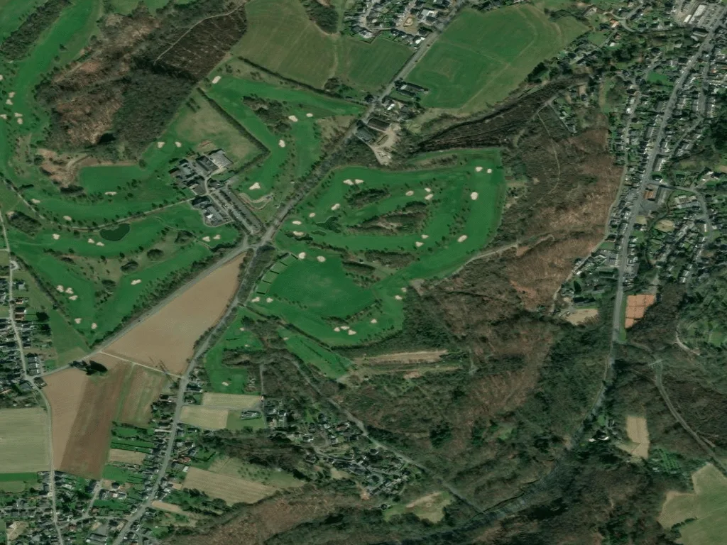 Letecký pohled na Golfanlage Gut Heckenhof