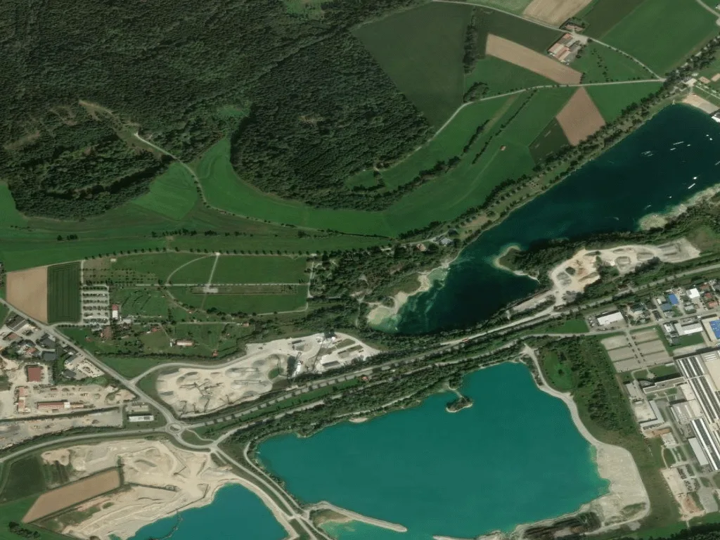 Letecký pohled na Abenteuer Golfanlage