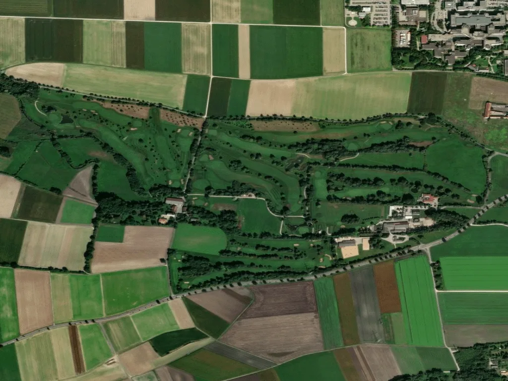 Letecký pohled na Golfclub Ingolstadt