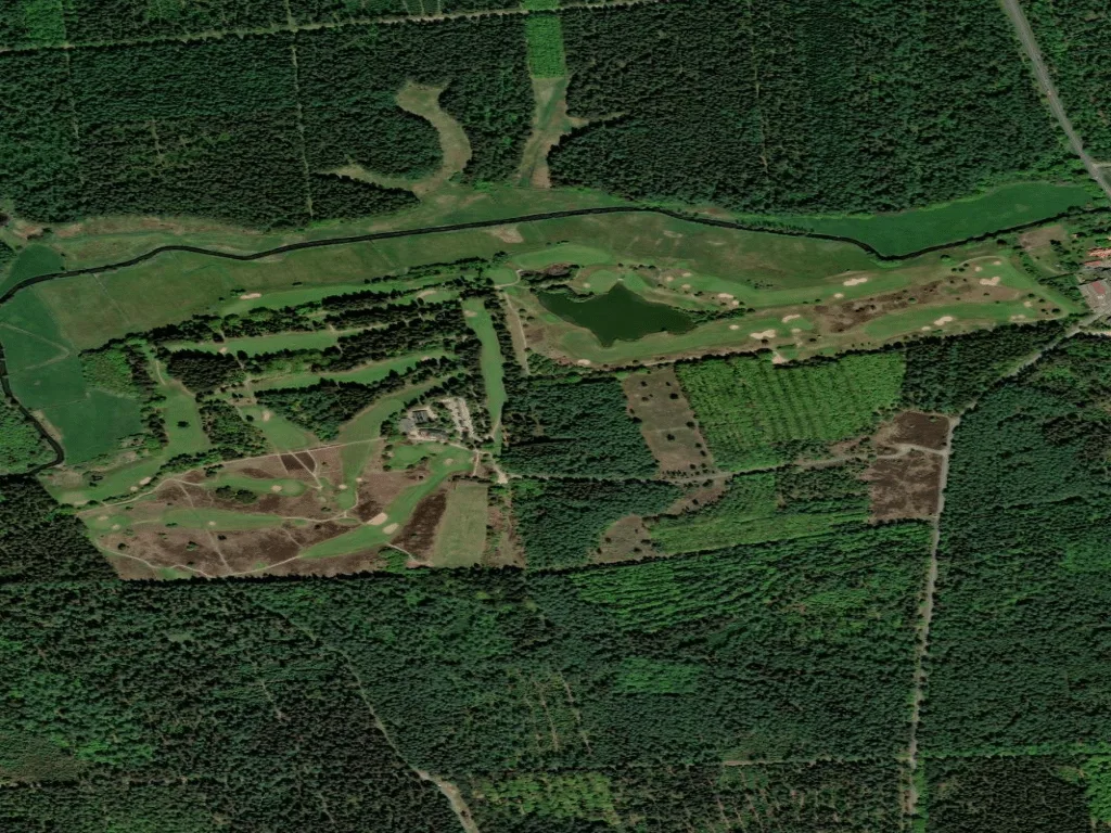 Letecký pohled na Golfclub Lohersand e. V.