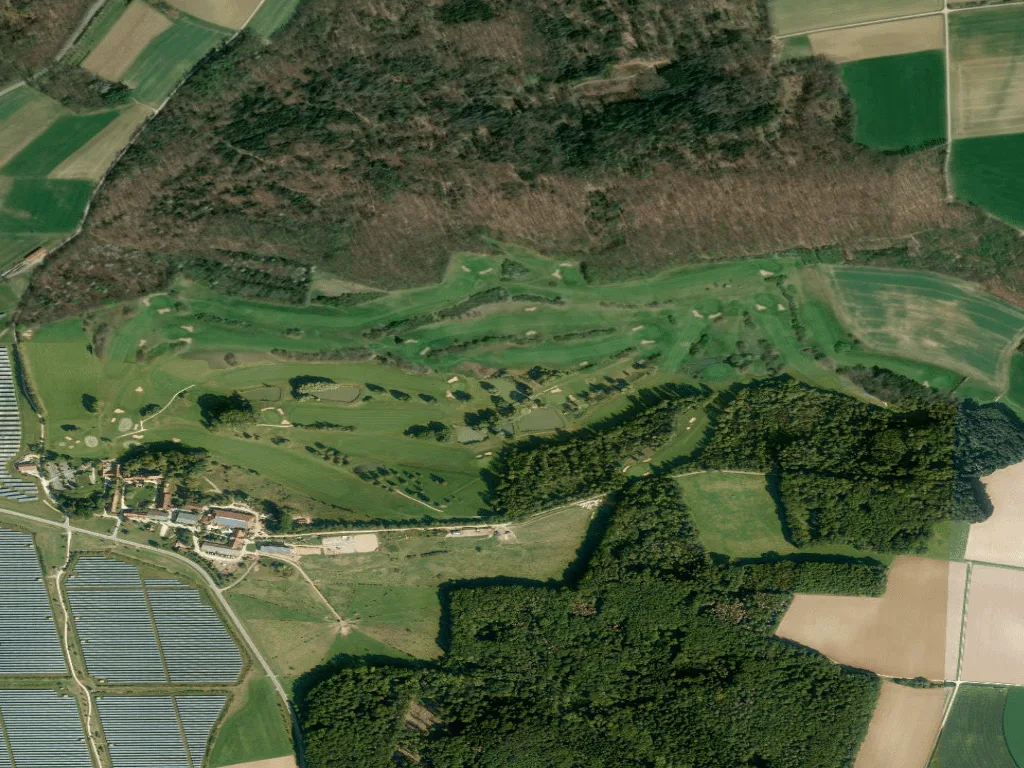 Letecký pohled na Golfclub Bamberg