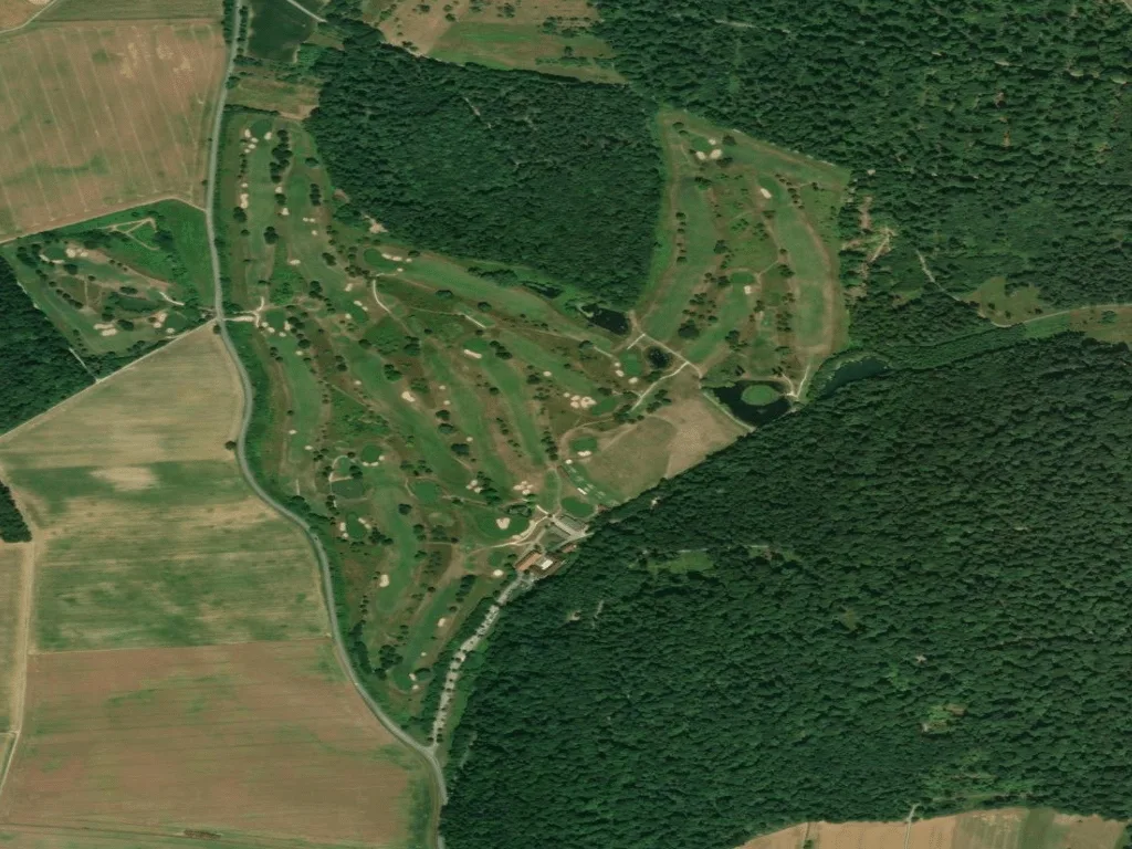 Letecký pohled na Golfclub Johannesthal