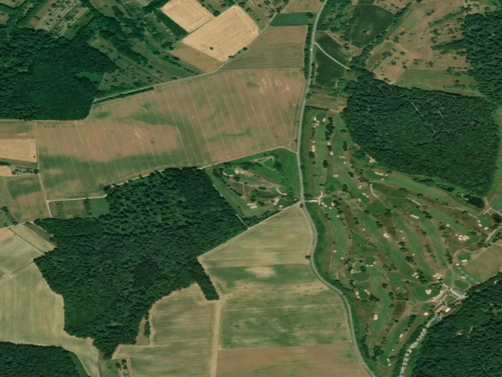 Letecký pohled na Golfclub Johannesthal