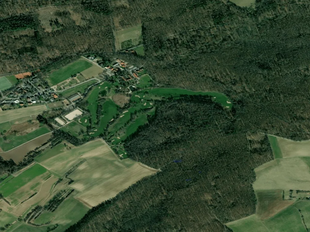 Letecký pohled na Golf-Club Darmstadt Traisa