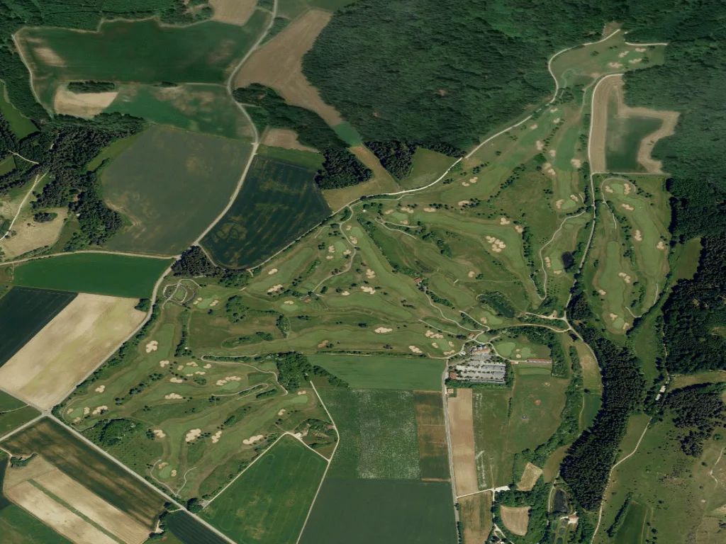 Letecký pohled na Golfclub am Habsberg e.V.