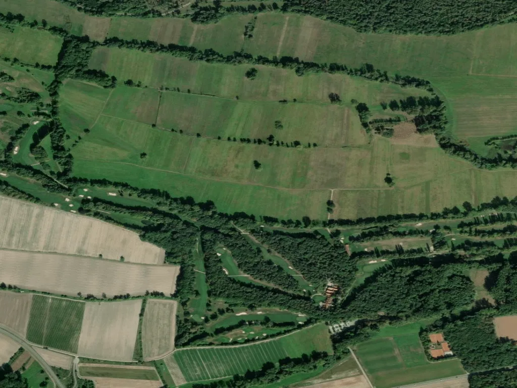 Letecký pohled na Golfclub Pfalz Neustadt
