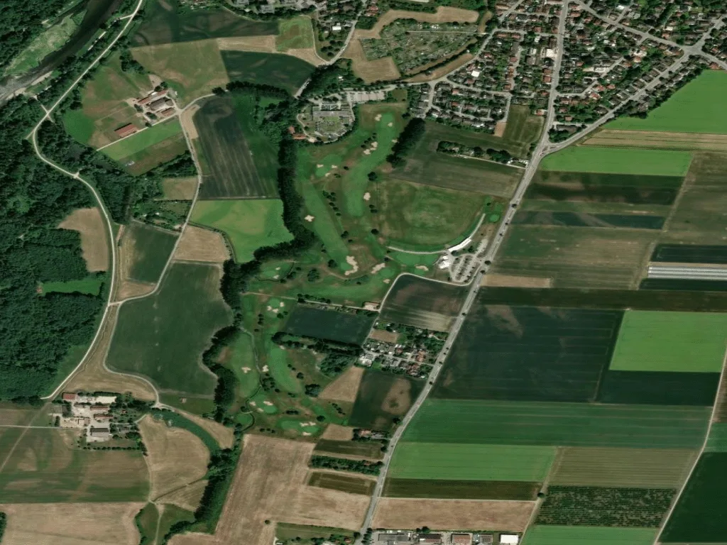 Letecký pohled na GolfRange Augsburg