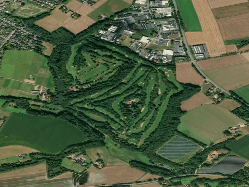 Letecký pohled na Golfclub Ravensberger Land