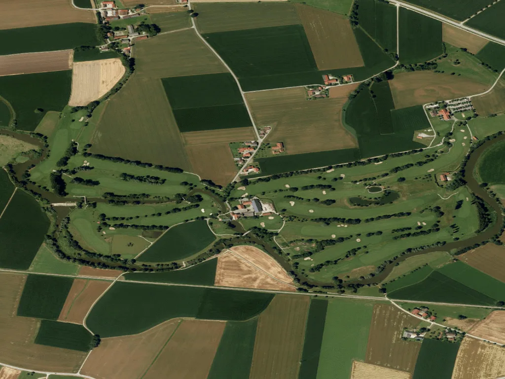 Letecký pohled na Golfclub Sagmühle
