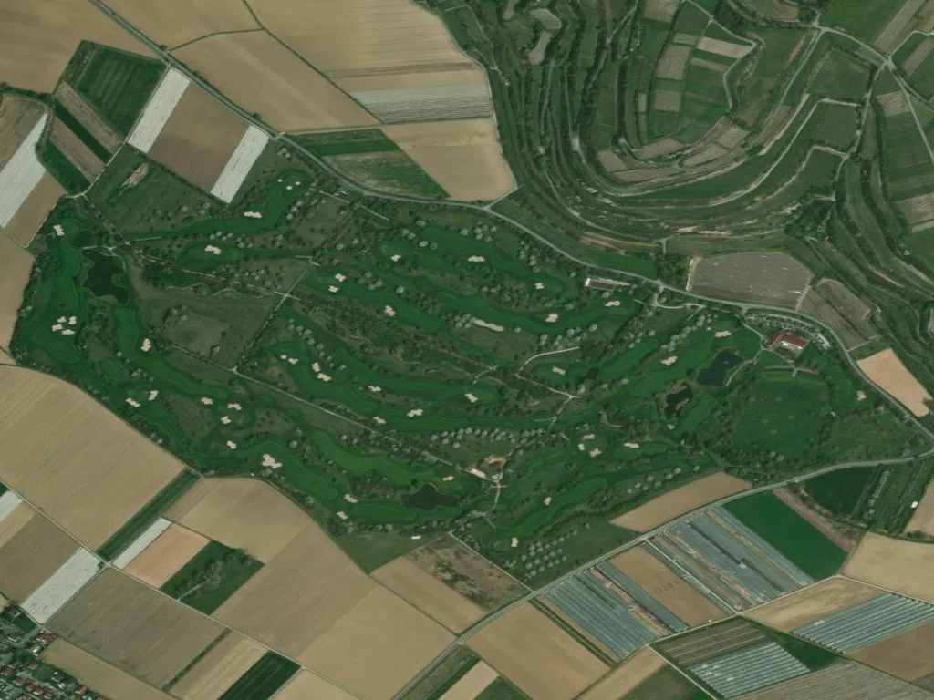 Letecký pohled na Golfclub Tuniberg