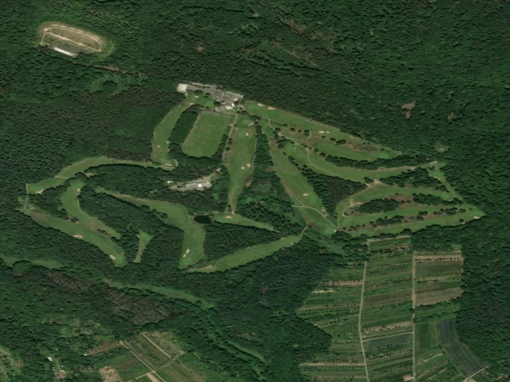 Letecký pohled na Rheinblick Golf Course