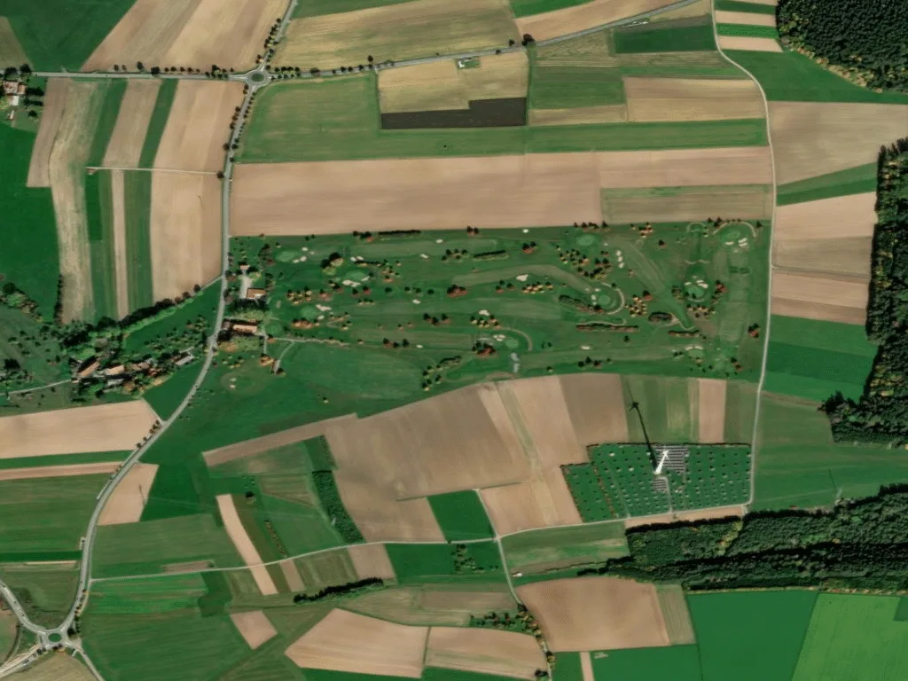 Letecký pohled na Golfclub Alpirsbach