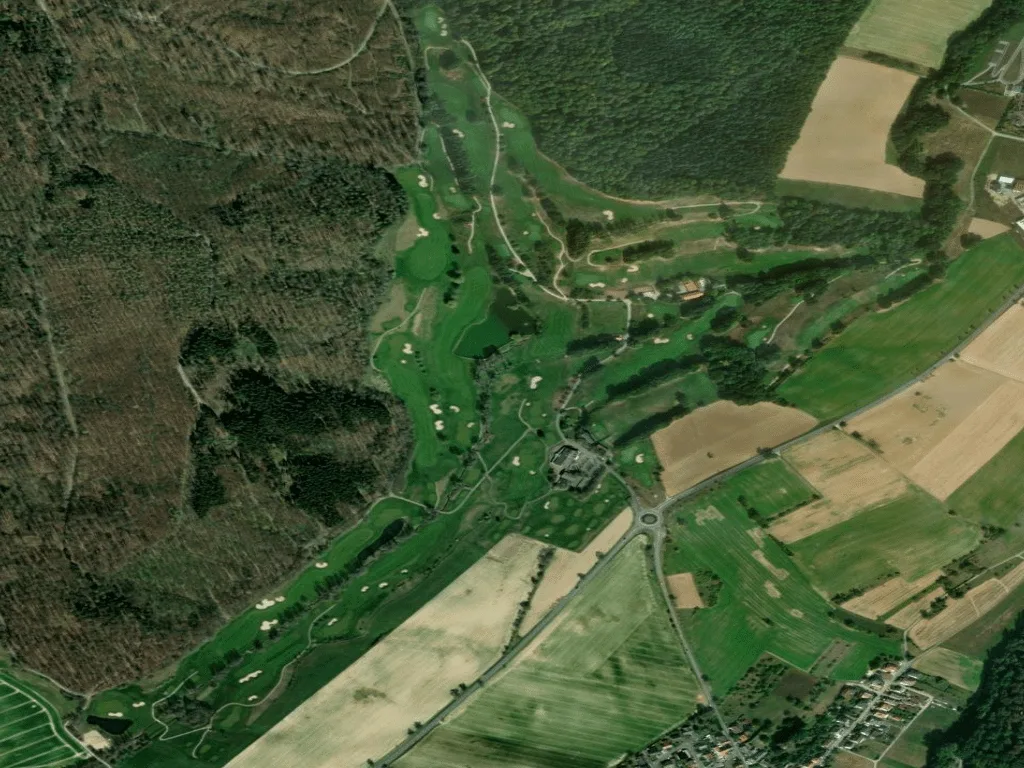 Letecký pohled na Golfclub Heidelberg-Lobenfeld