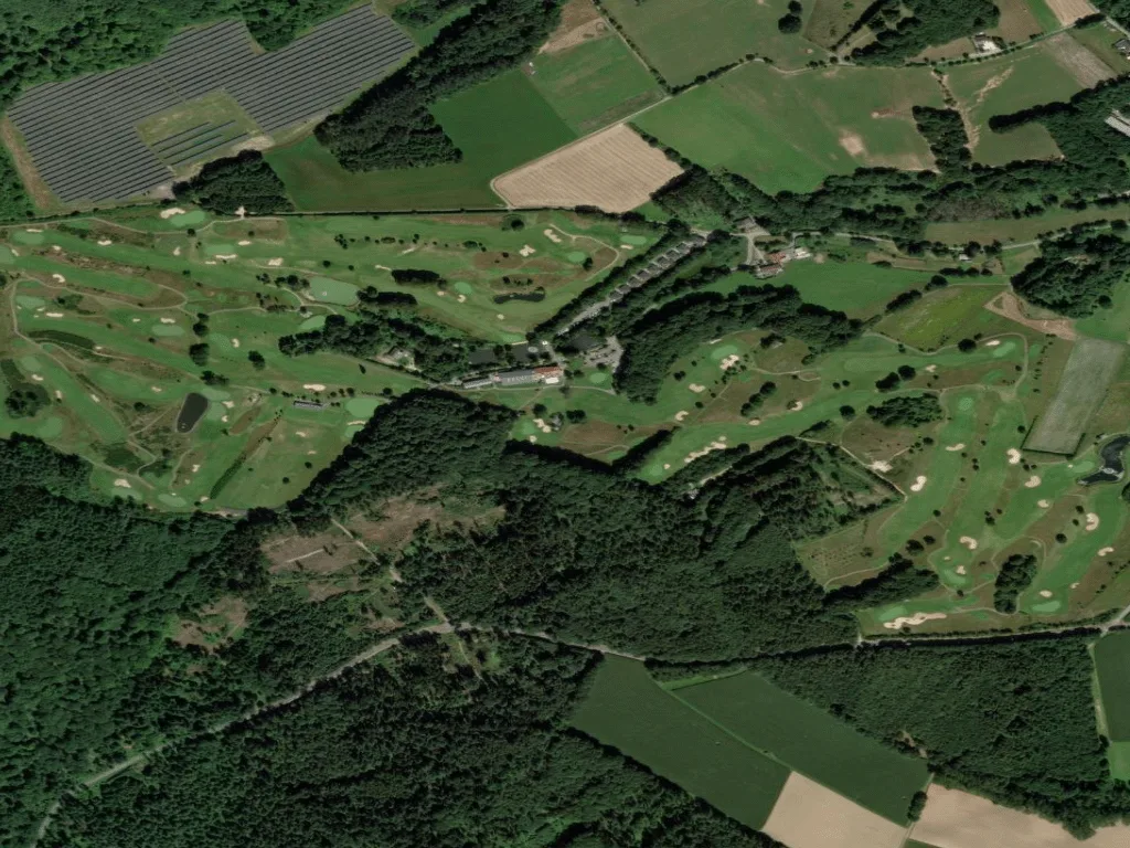 Letecký pohled na Golfclub Weiherhof e.V.