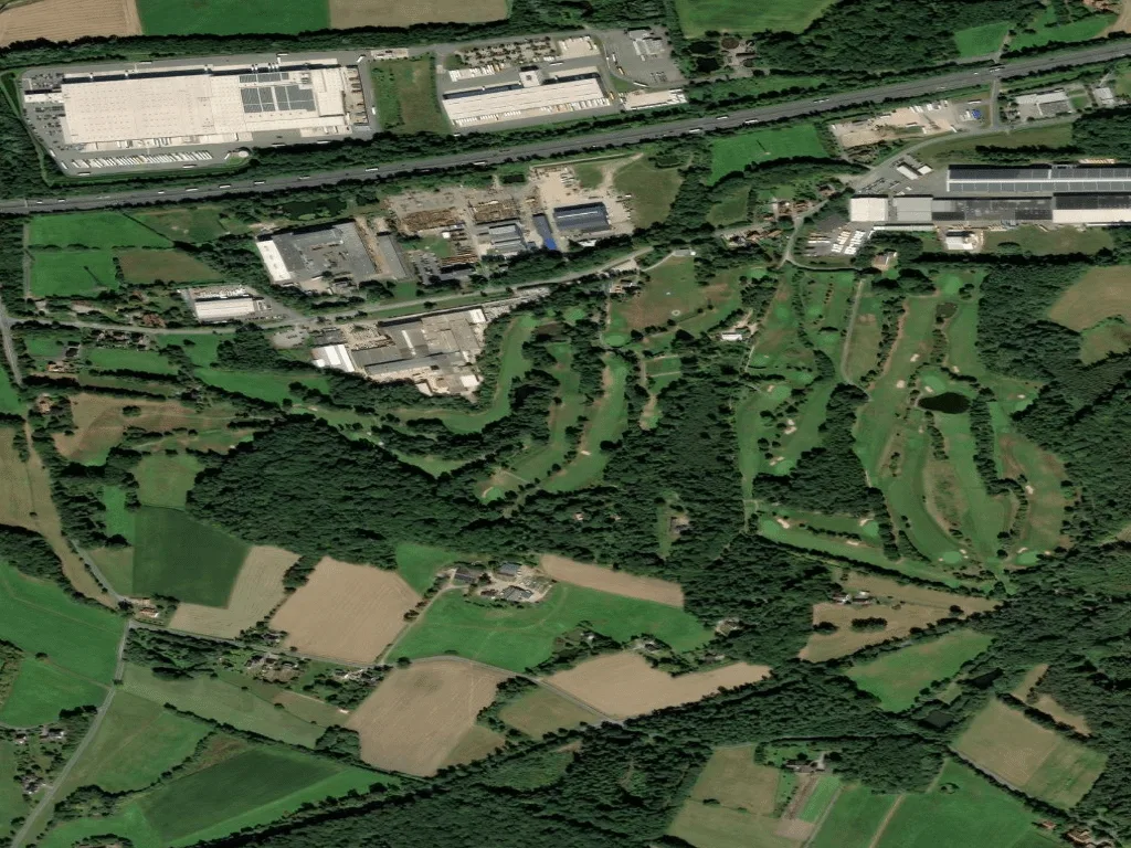 Letecký pohled na Golfclub Habichtswald e.V.