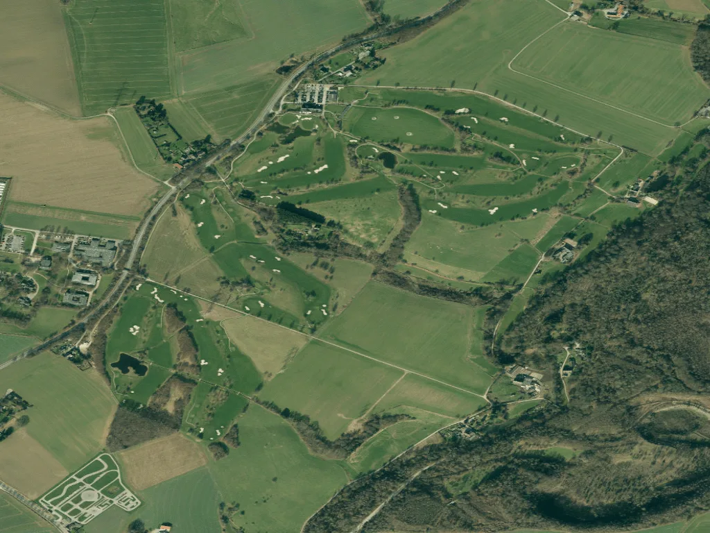 Letecký pohled na Golfclub Haan-Duesseltal
