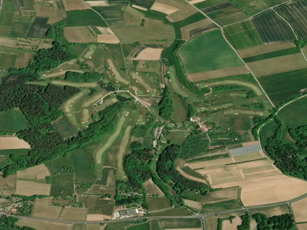 Letecký pohled na Golfclub Erlangen e.V.
