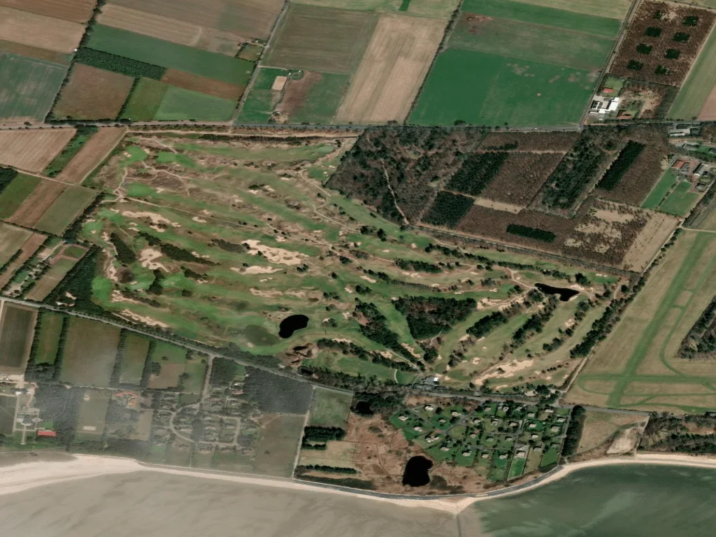Letecký pohled na Golf Club Föhr e.V.
