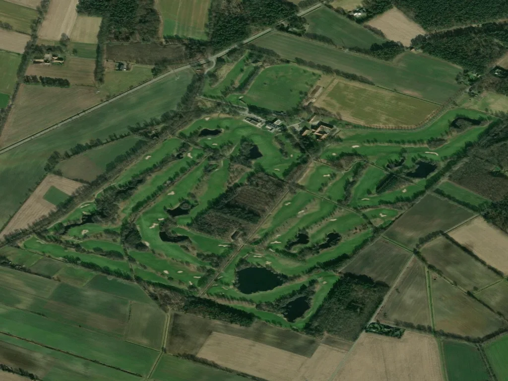 Letecký pohled na Golfsportclub Rheine/Mesum Gut Winterbrock