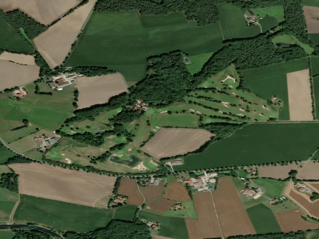Letecký pohled na Golfclub Gut Hahues zu Telgte