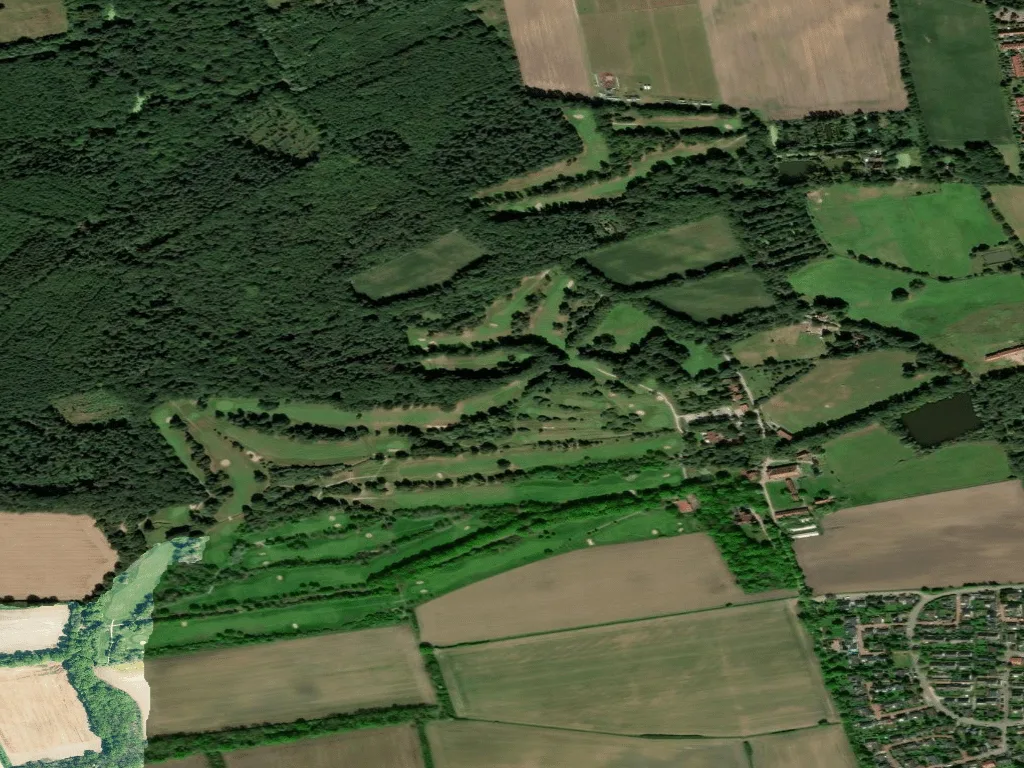 Letecký pohled na Golfplatz Isernhagen