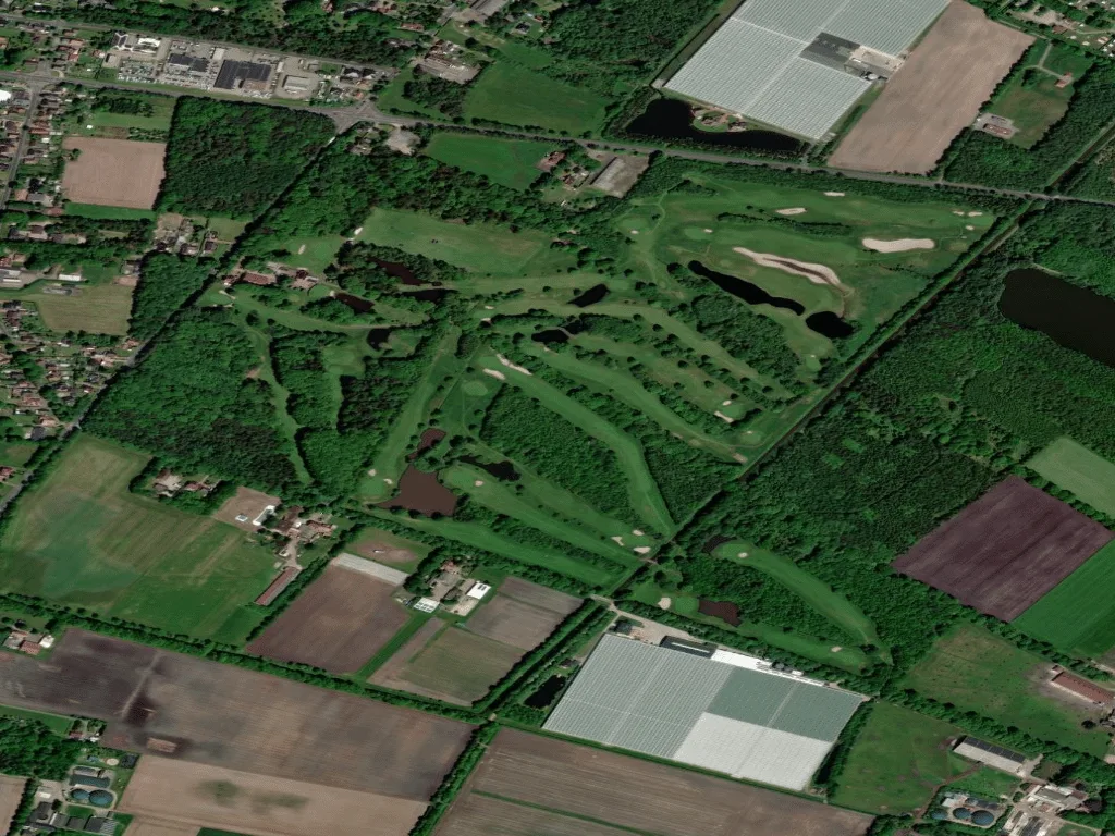 Letecký pohled na Golfclub Gutshof e.V. Papenburg-Aschendorf
