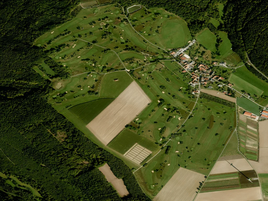 Letecký pohled na Golfclub Miltenberg-Erftal