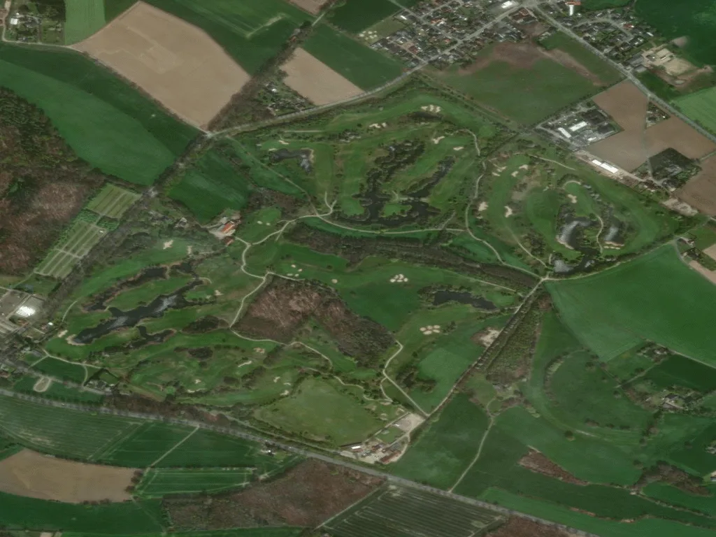 Letecký pohled na Golf International Moyland