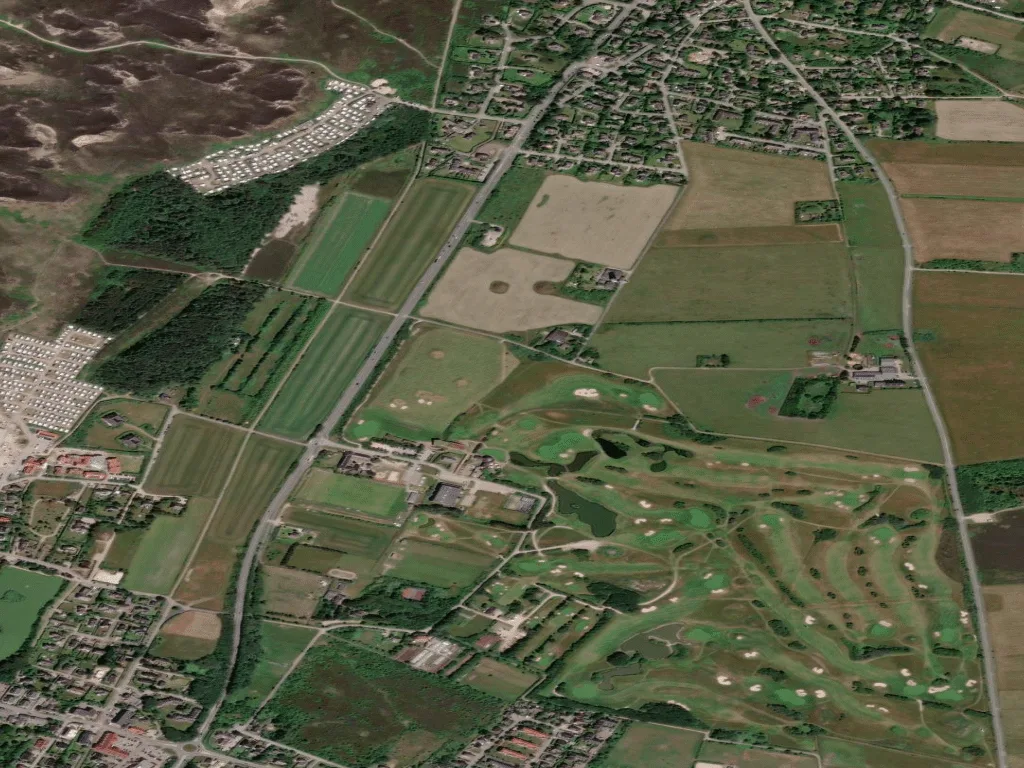 Letecký pohled na Golf-Club Sylt e.V.