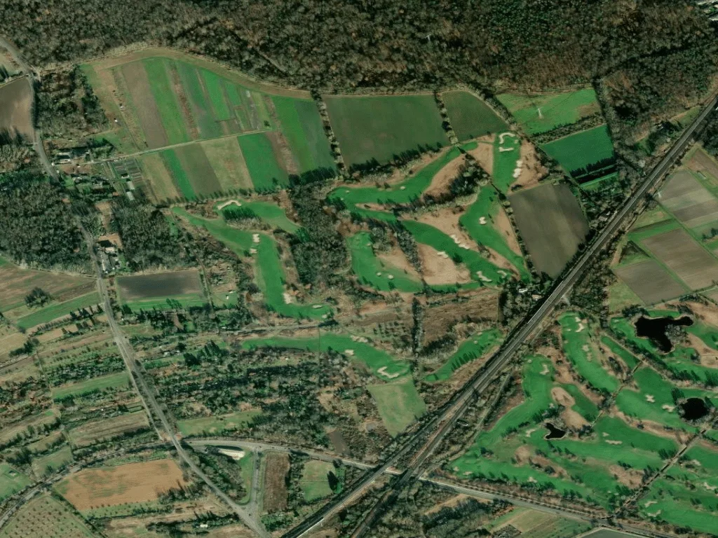 Letecký pohled na Golfpark Kurpfalz