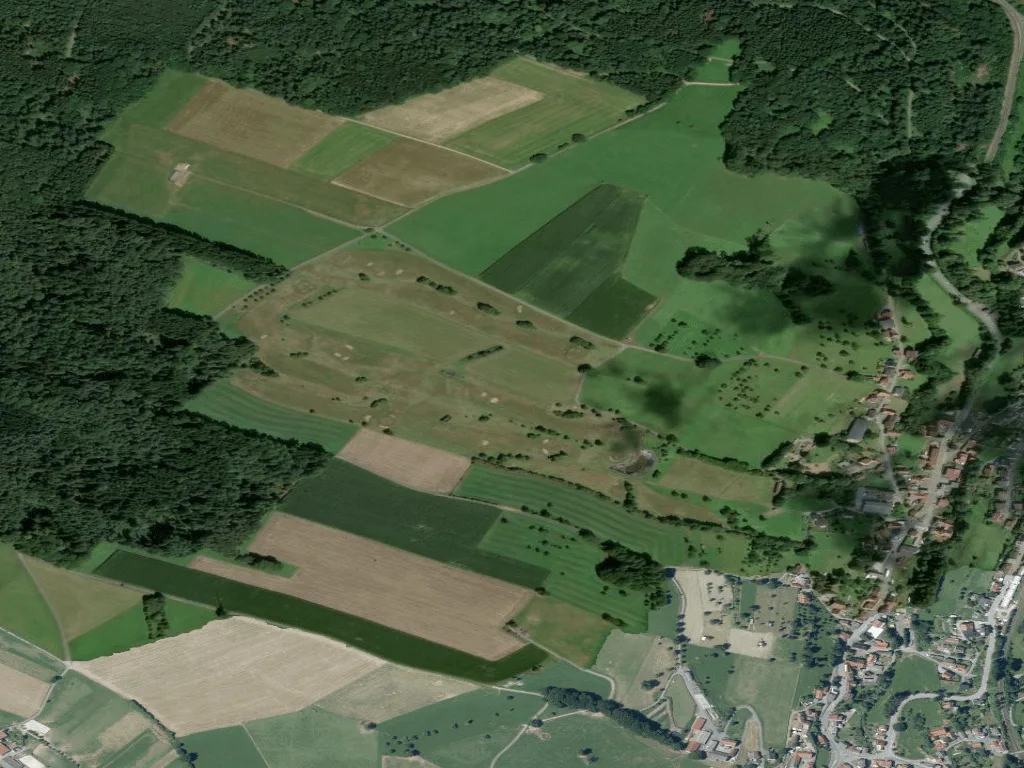 Letecký pohled na Golf- und Landclub Buchenhof Hetzbach