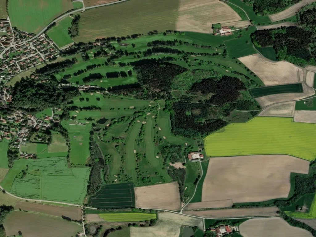 Letecký pohled na Golfclub Erding-Grünbach e. V.
