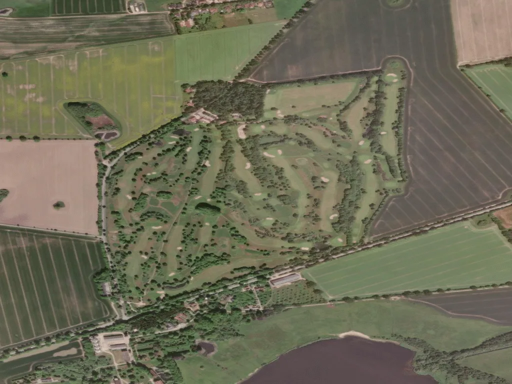 Letecký pohled na Golfclub Segeberg - Gut Wensin