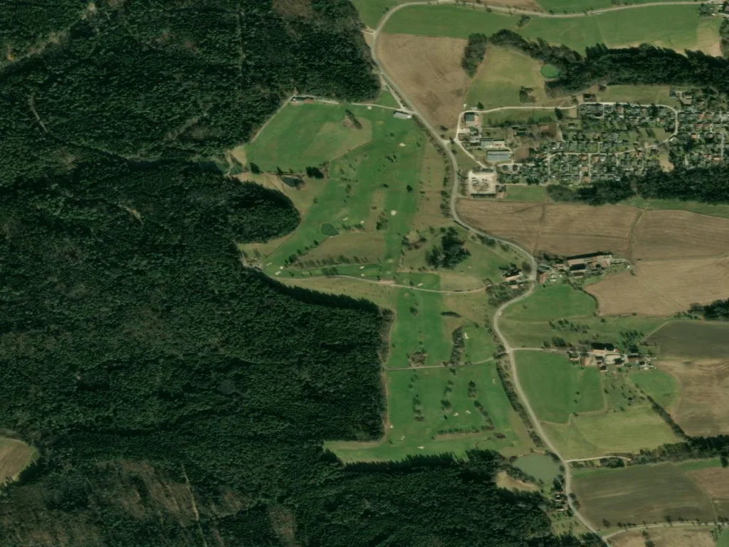 Letecký pohled na Golfclub Grafenhof