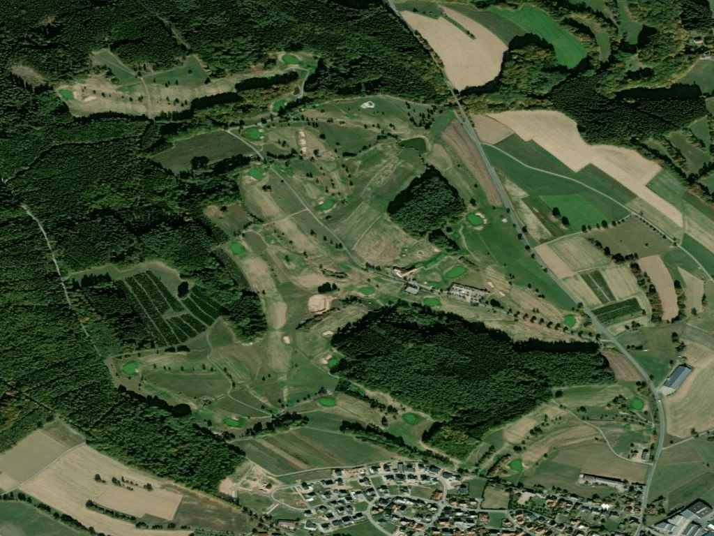 Letecký pohled na Golfclub Mudau e.V.