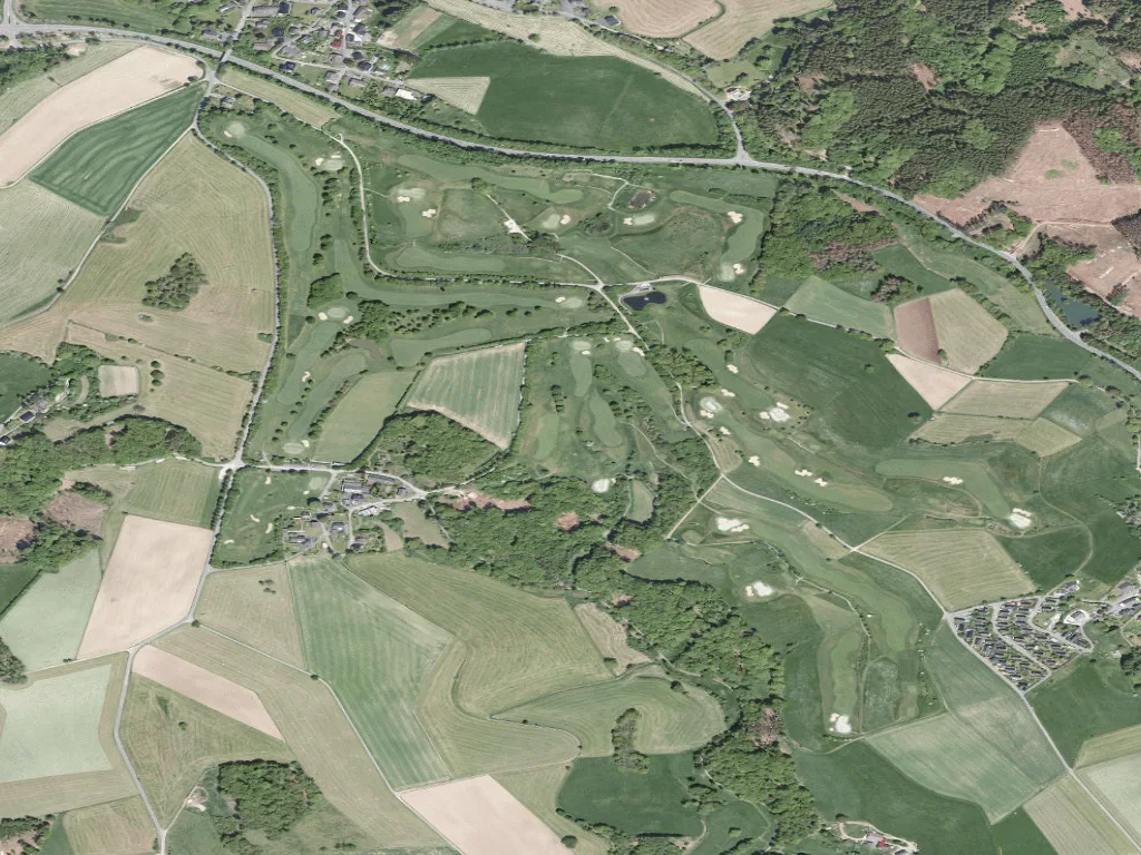 Letecký pohled na Golfplatz Reichshof Hassel