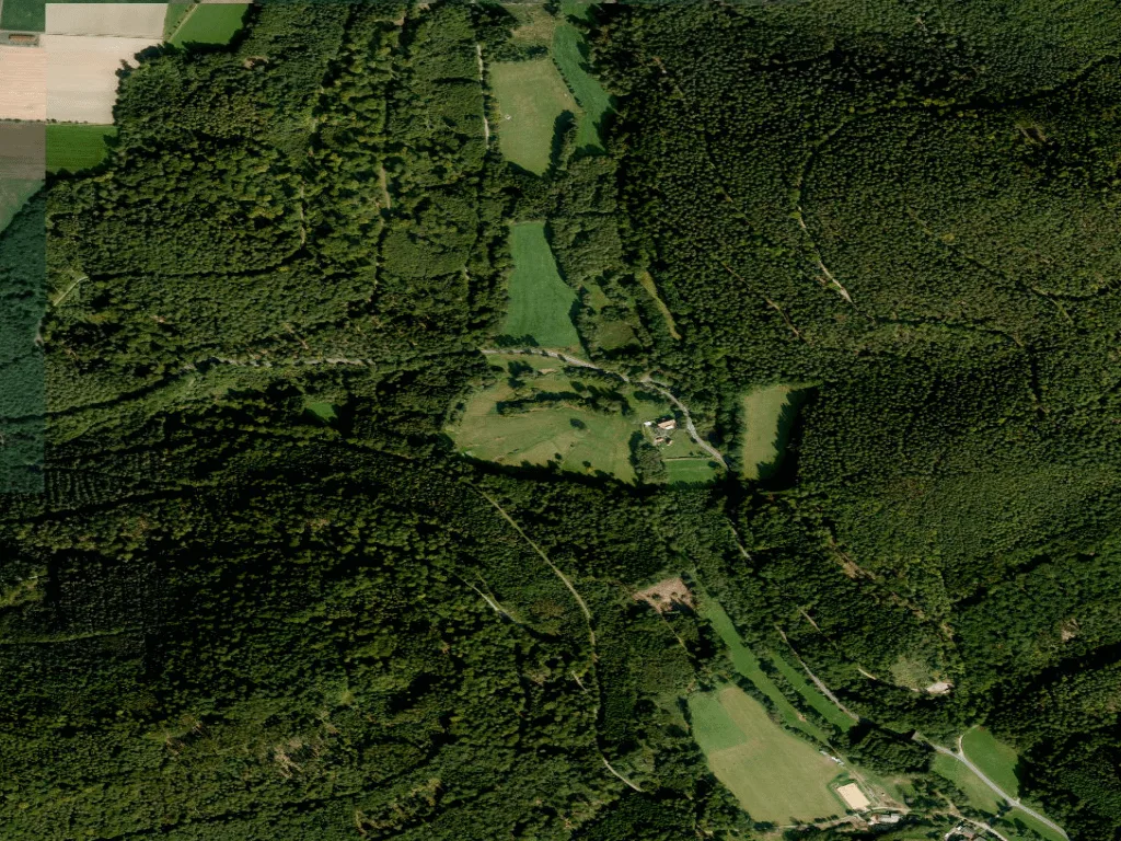 Letecký pohled na Natur Golfclub Geierstal