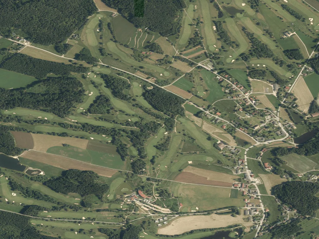 Letecký pohled na Golfclub Haugschlag-Waldviertel