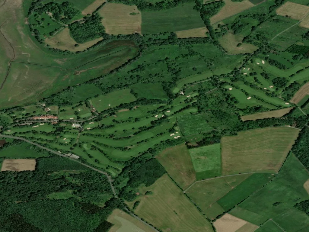 Letecký pohled na Golf Club Wiesensee